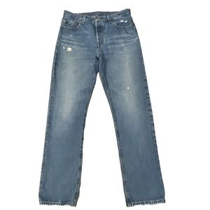 Levi's‎ 501 Premium Jeans Men's Tag 29x30 Fits 32x30.5 Straight Leg Distressed